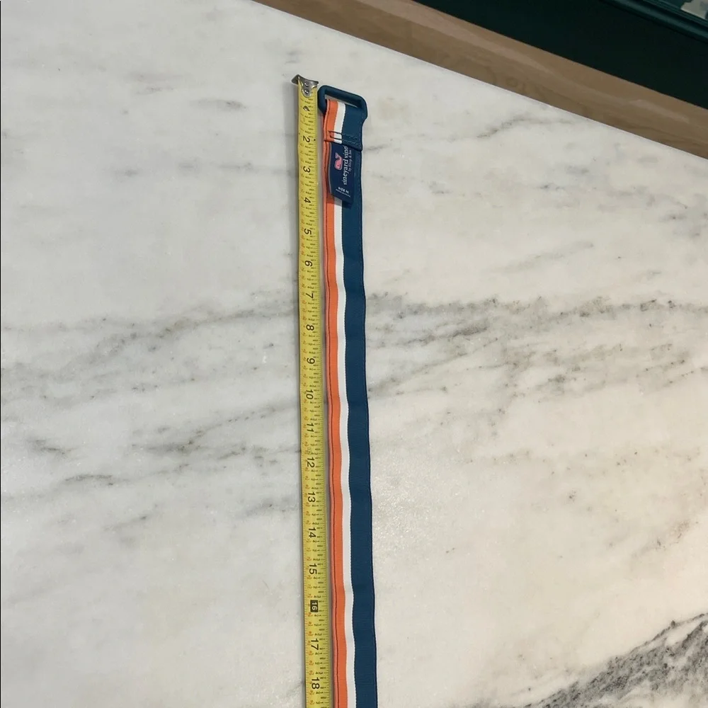 Vineyard Vines Kids M Blue and Orange belt 33.5